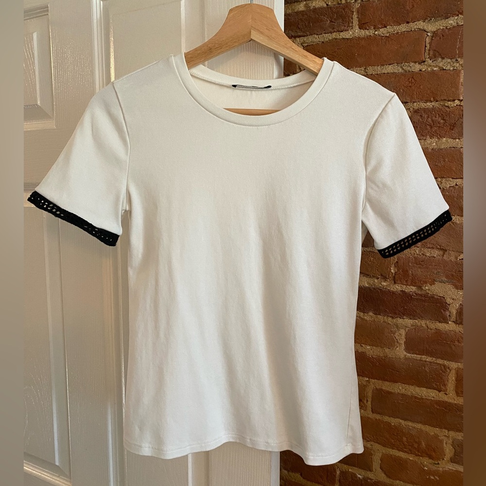 Zara Trim Detail Sleeve Shirt